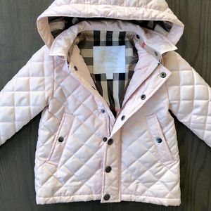 Burberry Toddler Girls Quilted Jacket